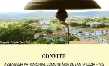 1ª Assembleia Patrimonial Comunitária | Prefeitura Municipal de Santa Luzia