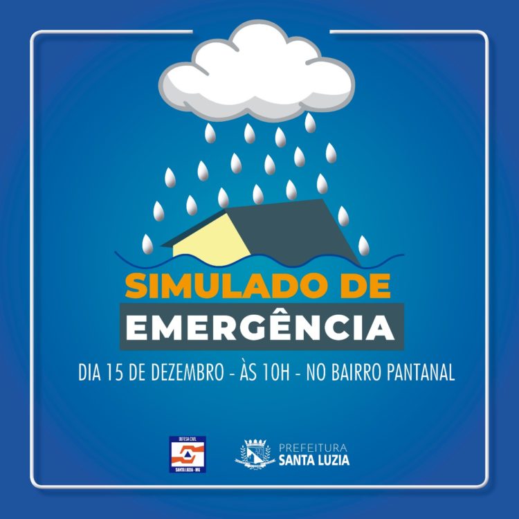 Defesa Civil Municipal realizará Simulado de Emergência do período chuvoso no bairro Pantanal