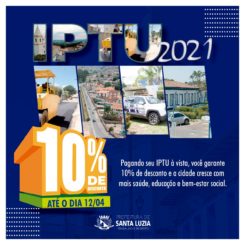 IPTU 2021 oferece desconto de 10% e possibilidade de parcelamento