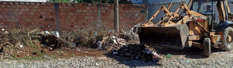 Mutirão de limpeza no bairro São Benedito está em fase final
