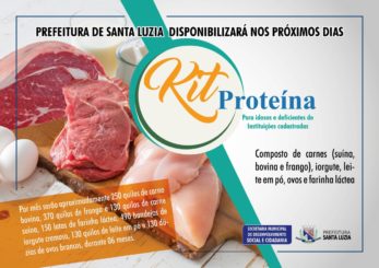 Prefeitura de Santa Luzia disponibilizará nos próximos dias “Kit Proteína” para idosos e deficientes