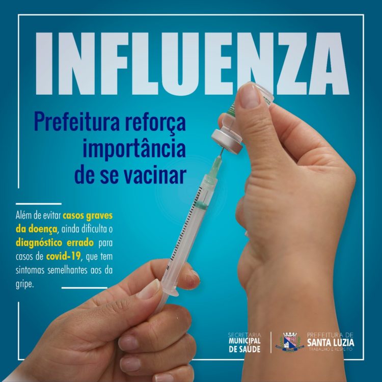 Prefeitura reforça importância de se vacinar contra a influenza